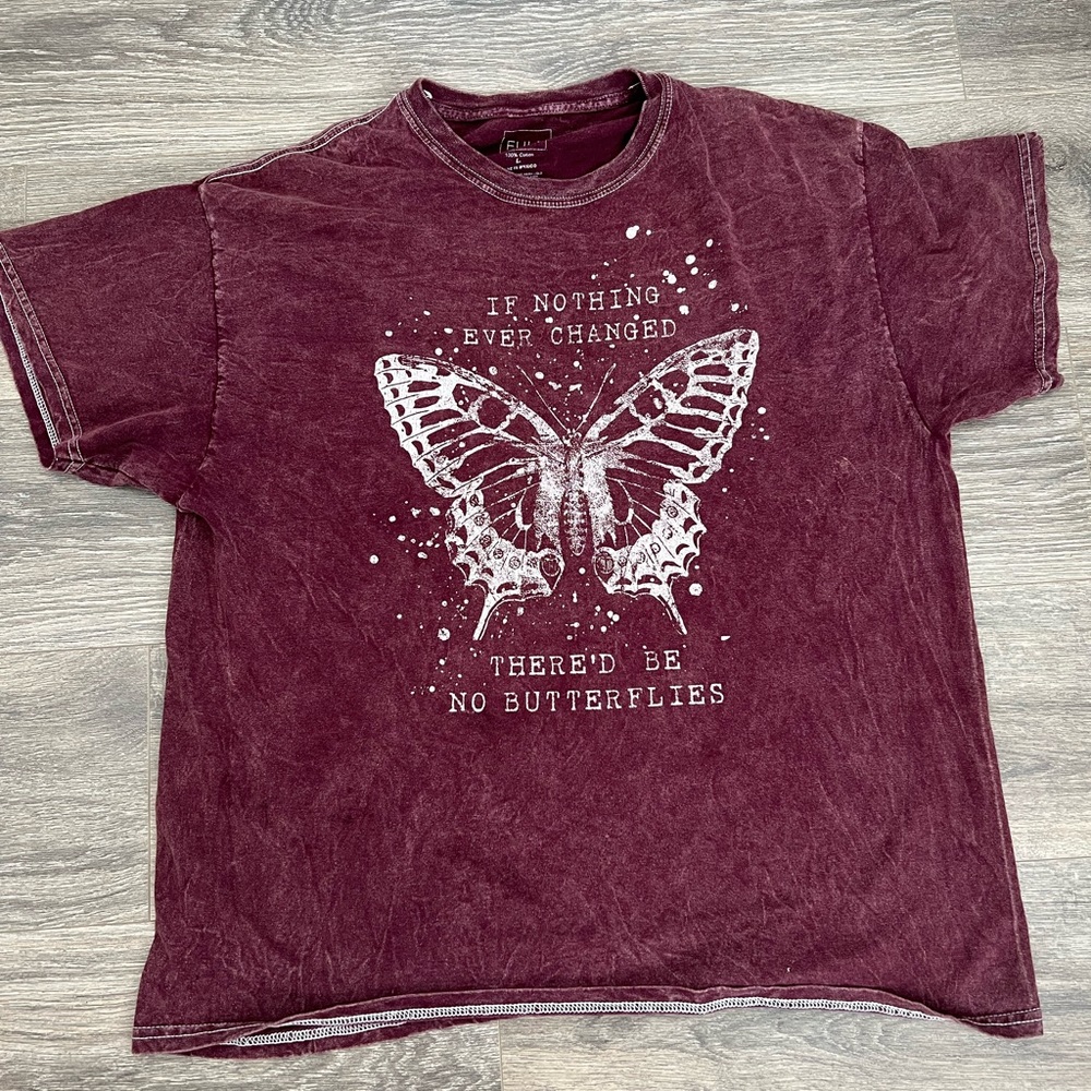 TILLYS VINTAGE MAROON SHIRT